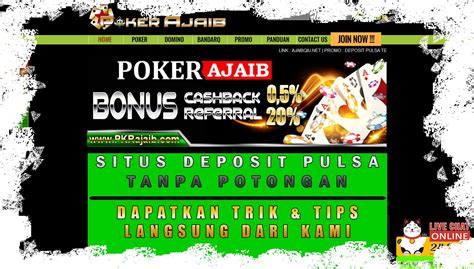 pokerajaib Pokerajaib memiliki banyak permainan pkv games yang paling populer apalagi di kalangan masyarakat Indonesia